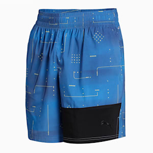 Printed Woven 7" Men's Training Shorts, Star Sapphire-Puma Black-AOP Q2